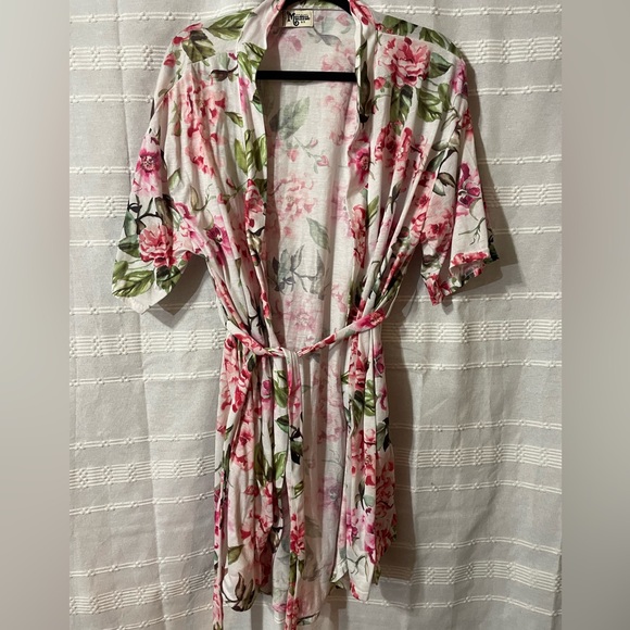 Show Me Your MUMU Bri Flora Robe Duster Women’s Sz 0/S 20.00 - Picture 3 of 3